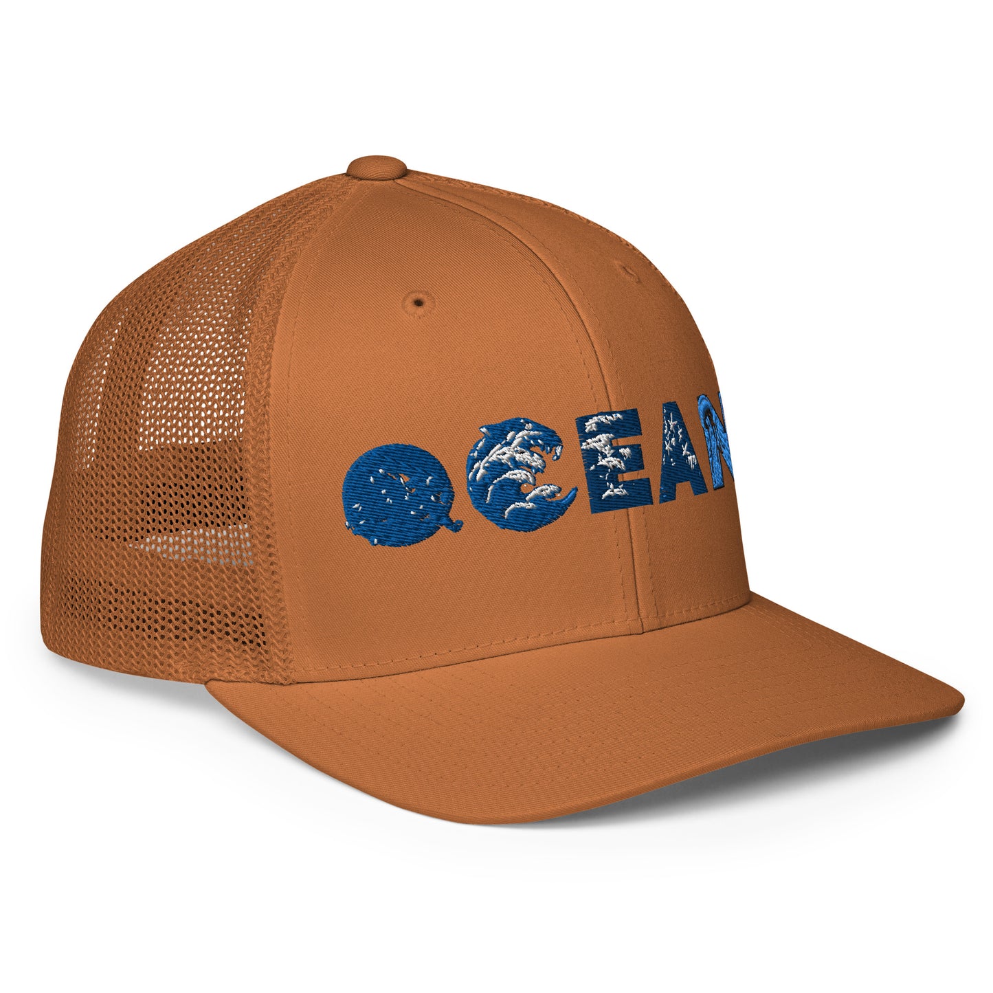 Closed-back trucker cap